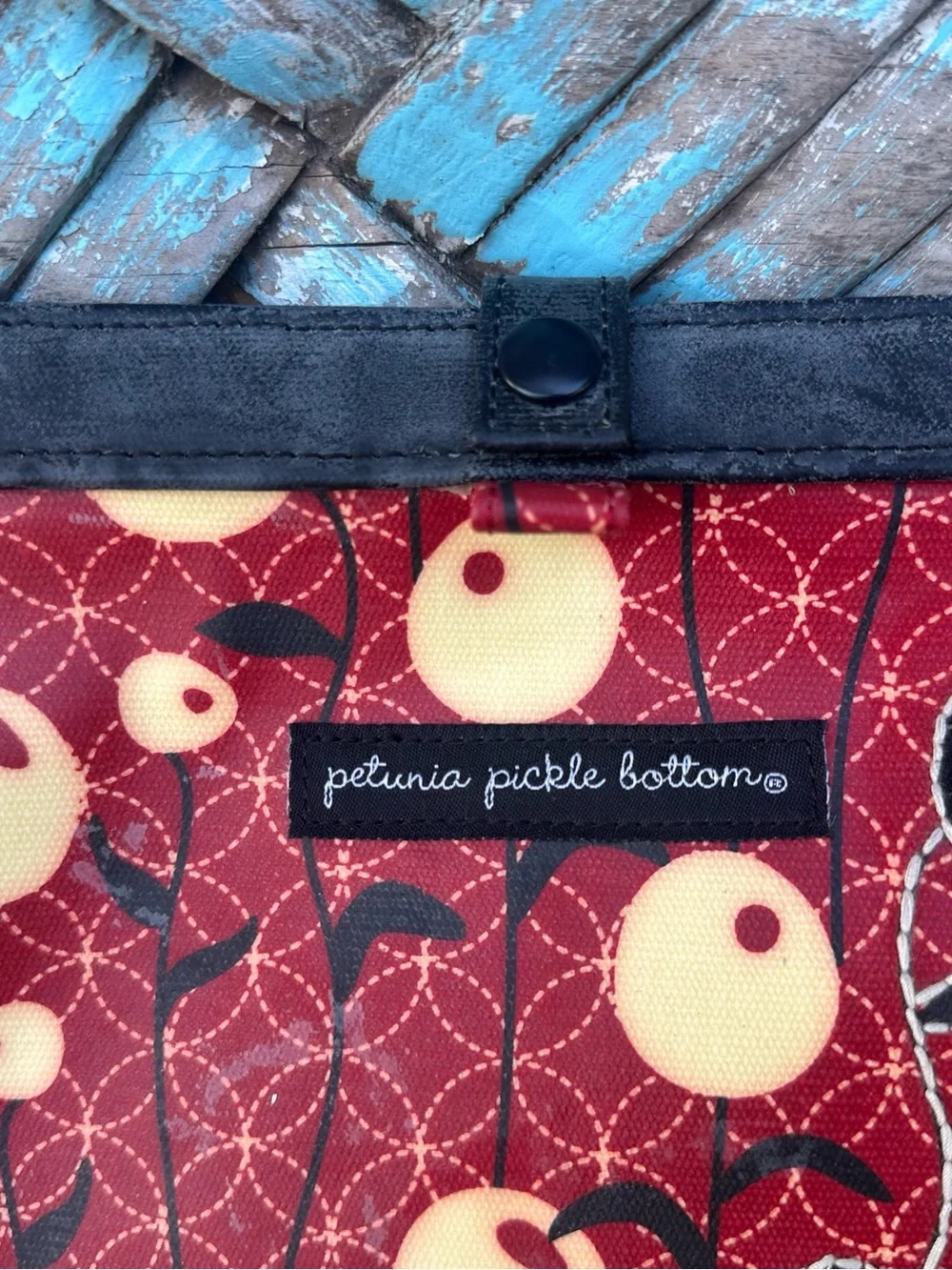 Vintage Petunia Pickle Bottom On-The-Go Diaper Clutch - Lively La Paz Pattern